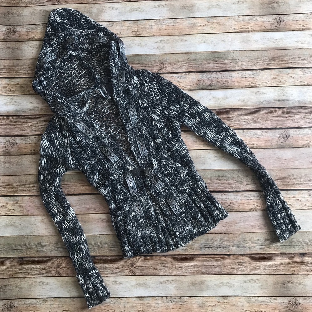Beautiful BKE Hooded Sweater Cardigan- Small- NWOT